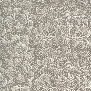 Boudoir Lace Fabric // Moda 30652 15 London Fog by the Half Yard