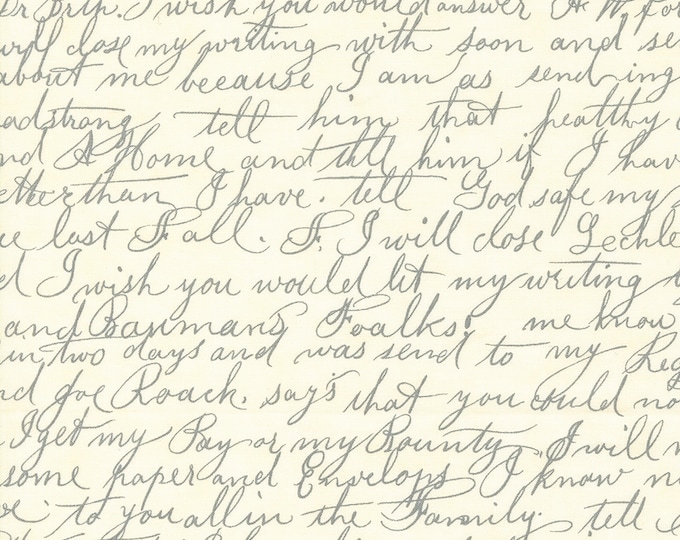 Collections Etchings Wise Words Fabric // Moda 44337 11 by the Half Yard