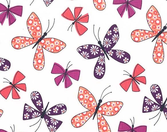 Saturday Morning Chasing Butterflies Fabric // Michael Miller by the Half Yard