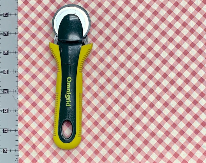 Ooh La La Pink Gingham Fabric // Moda 2385 12 by the HALF YARD