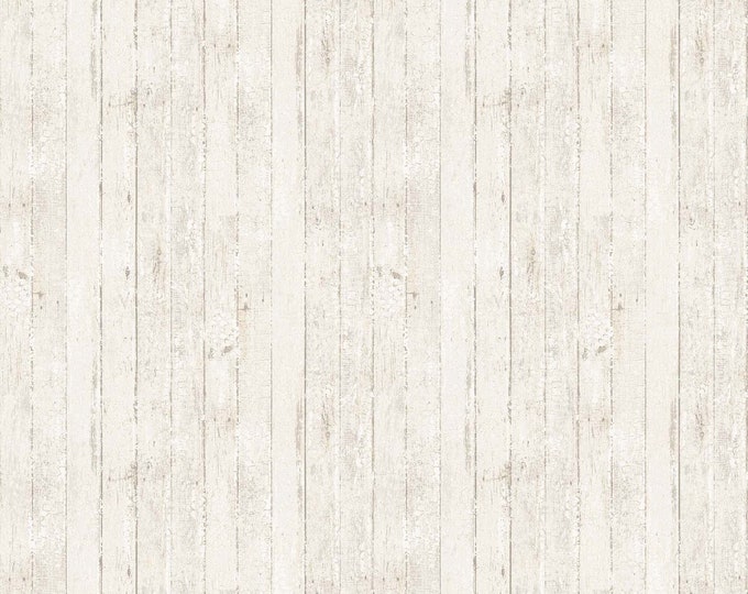 REMNANT 7" Cardinal Woods Barn Wood Fabric // Northcott Studio 22841-11