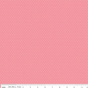 Petal Lane Delightful Polka Dot Fabric // Riley Blake Designs C6925 Pink by the Half Yard