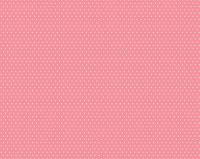 Petal Lane Delightful Polka Dot Fabric // Riley Blake Designs C6925 Pink by the Half Yard