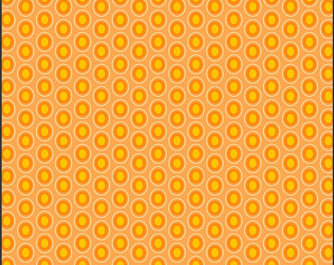 AGF Oval Elements Papaya Orange Fabric // Art Gallery OE-901 by the Half Yard