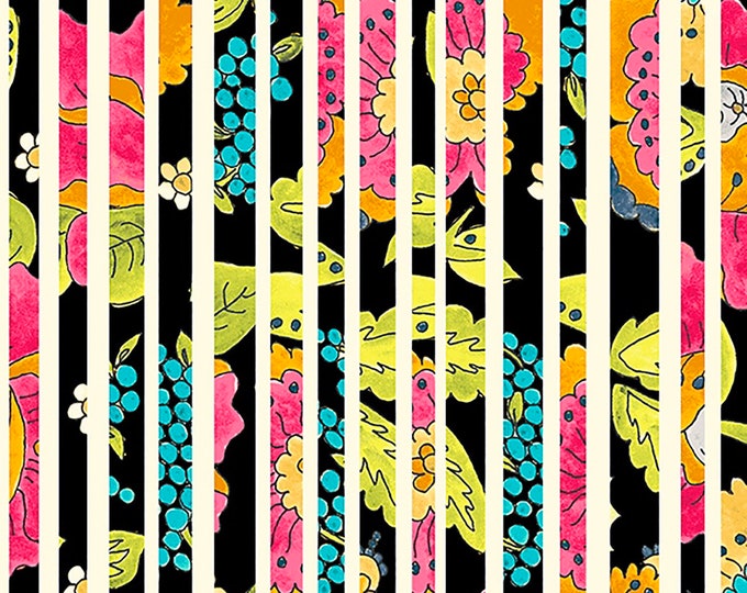 Happy Chance Stripe Fabric // Laura Heine Windham 52692-2 by the Half Yard