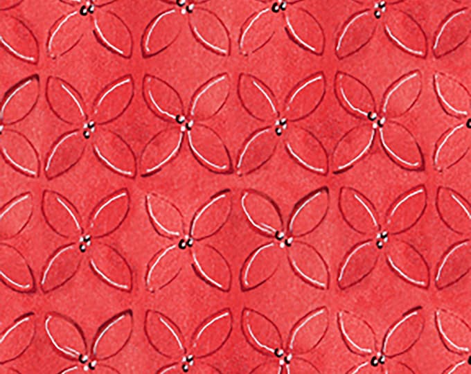 SALE Wild Things Geometric Flower Fabric // Quilting Treasures 23622-R by the YARD