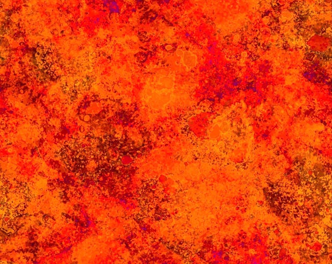 Autumn Glory Harvest Texture Fabric // Freckle & Lollie D87-O Orange by the HALF YARD