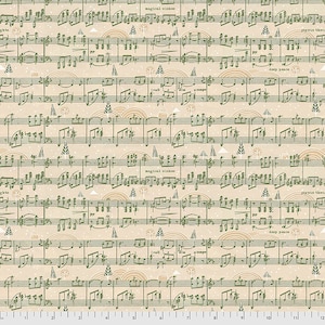Holly Jolly Song Fabric // Cori Dantini // FreeSpirit PWCD011.XGREEN by the Half Yard