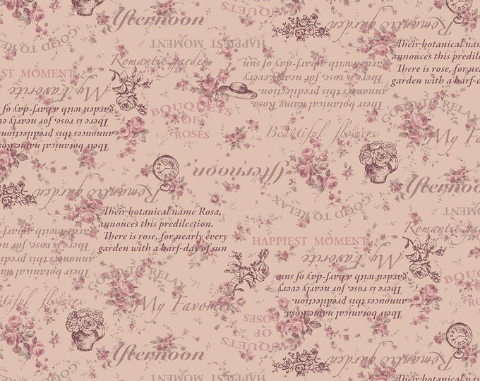 Ruru Bouquet Classic Library 3 Fabric // Quilt Gate QUGRU2460-15A by the HALF YARD