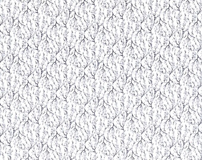 Garden Delights II Vines Medium Gray Fabric // In The Beginning 6GSF-4 by the HALF YARD