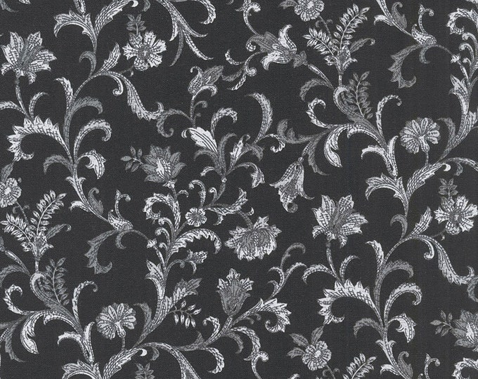 Lilacs in Bloom Vine Scroll Fabric // Benartex 05484 12 by the HALF YARD