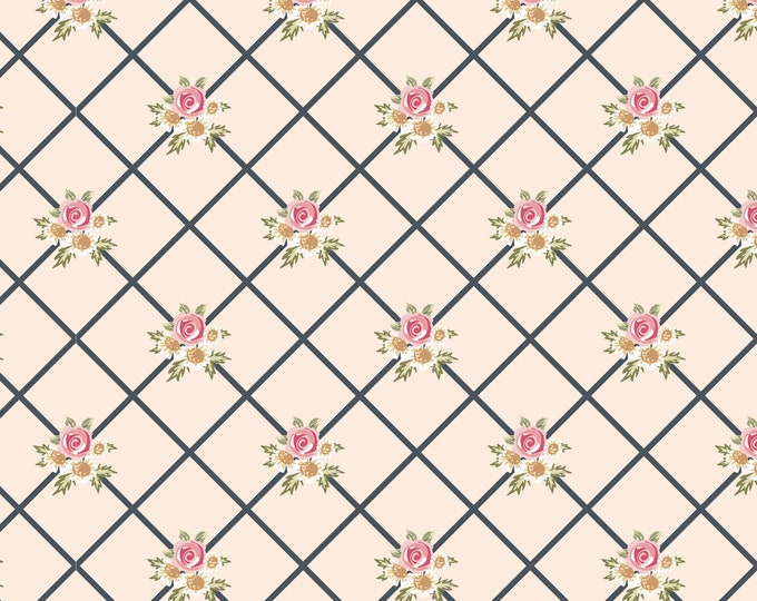 Gingham Farmhouse Lattice Fabric // Poppie Cotton by the Half Yard