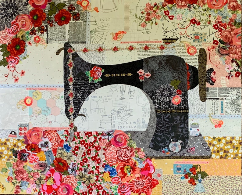 Featherweight Collage Quilt Pattern by Laura Heine Collage Sheets Craft ...