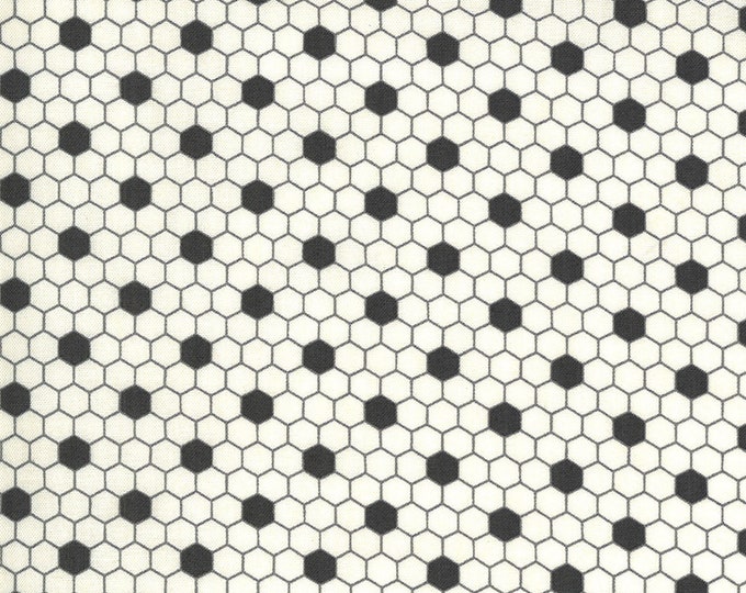 Boudoir Parlor Hexi Fabric // Moda 30655 17 Cloud Dancer by the Half Yard