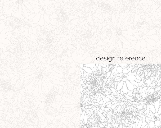 Solitaire Refreshed Blossom Fabric // Maywood Studio MAS10282-SW by the HALF YARD