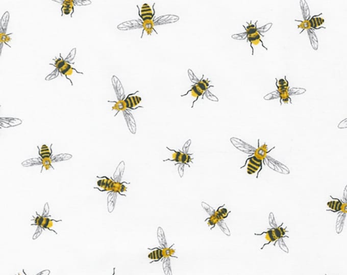 Everyday Favorites Bee Fabric //  Robert Kaufman AMK-13398-1 by the HALF YARD