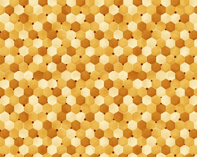 Bee Kind Honeycomb Fabric // Paintbrush Studio by the Half Yard