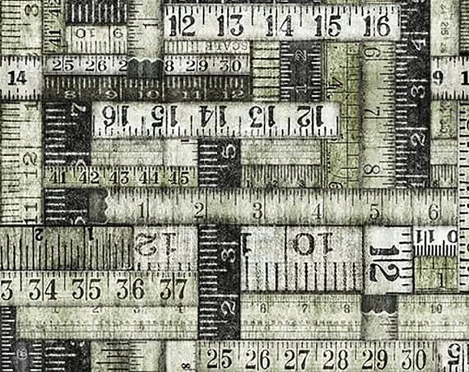 Craftsman Tape Measure Fabric // Quilting Treasures 26091-K by the HALF YARD