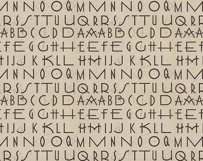 Tim Holtz CHARCOAL Palette Typography Fabric // FreeSpirit PWTH314.CHARCOAL by the Half Yard