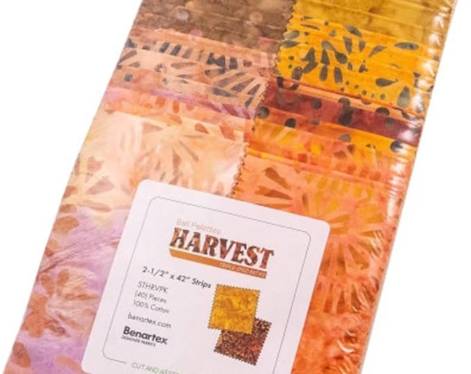 Bali Palettes Harvest 2 1/2" Strips // Benartex Fabrics STHRVPK