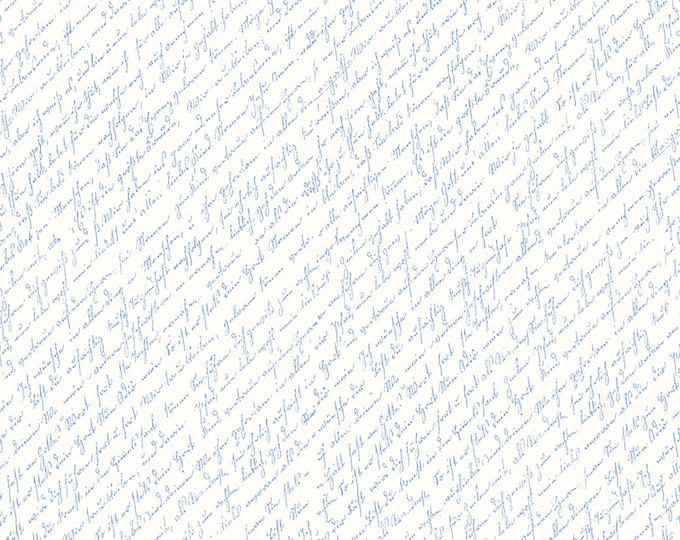 Sunny Skies Script Fabric // Riley Blake Designs C14632-WHITE by the HALF YARD