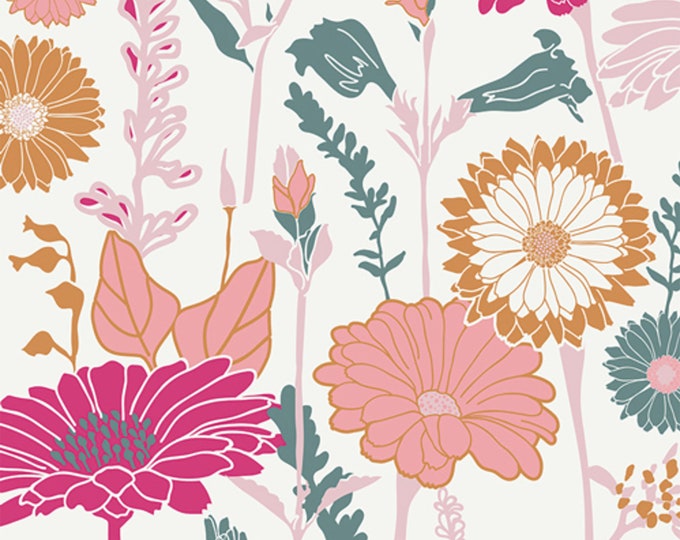 AGF Fusion Flower Field Fabric // Art Gallery FUS-BC-507 Bachelorette by the Half Yard