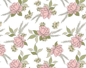 Country Roads Shenandoa Floral Fabric // Poppie Cotton CR20159 by the Half Yard