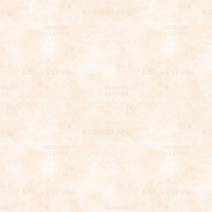 The Art of Beekeeping Bees Honeycomb Texture Fabric // Wilmington Prints 3017 27611 211 by the Half Yard