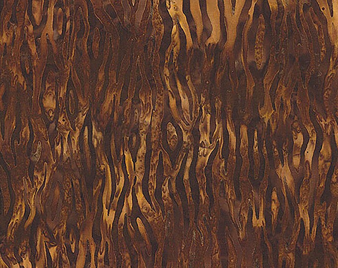 Serengeti Batik Animal Skin Fabric // Robert Kaufman AMD-20196-227 Mocha by the Half Yard