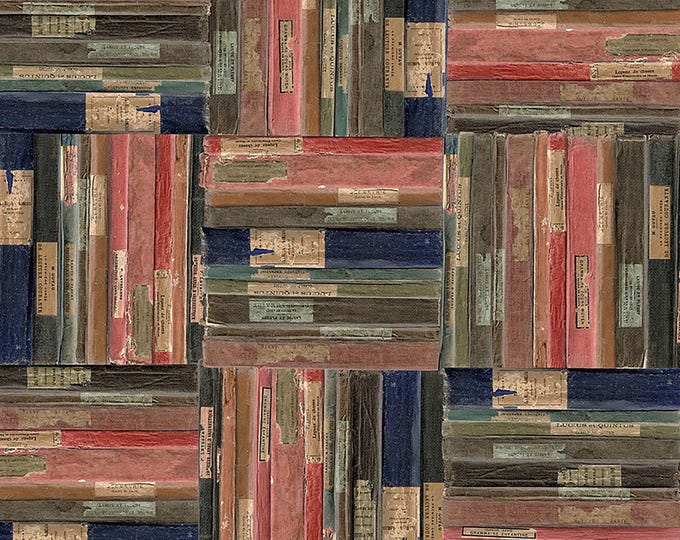 Tim Holtz Multi Palette Bookshop Fabric // FreeSpirit PWTH326.MULTI by the Half Yard
