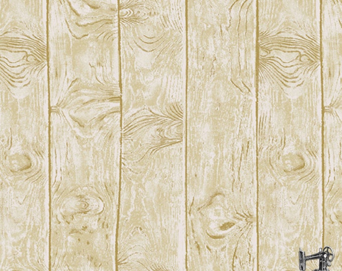 Barnyard Babies Birch Woodgrain Fabric // Andover A-8587-KL by the HALF YARD