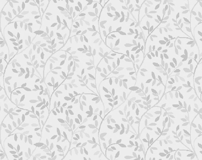 Harmony Tonals Italian Leaves Fabric by David Textiles by the half yard 4918-5C-4