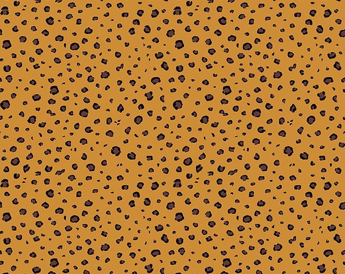 Leafy Keen Spots Fabric // Riley Blake Designs C12644-BUTTERSCOTCH by the Half Yard