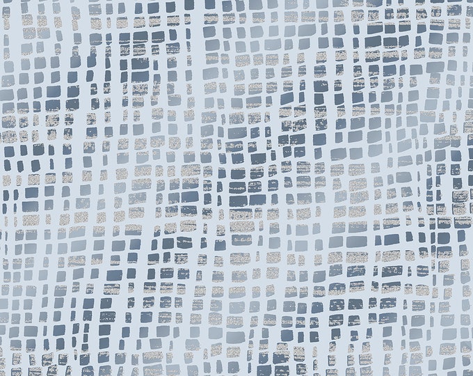 Shiny Objects Glitz and Glamour Silk Scarf Metallic Fabric // RJR Studios Fresh Air RJ2804-FA4M  by Half Yard