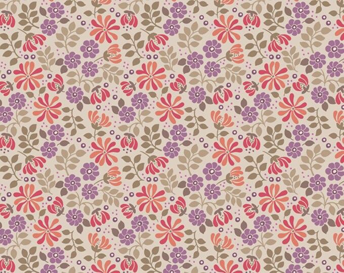 Flo's Little Flowers Fabric // Lewis & Irene LEIFLO7-4 by the HALF YARD