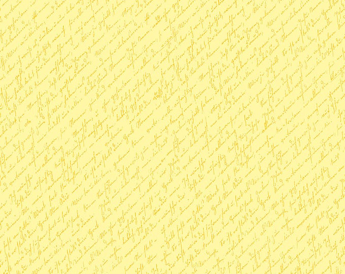 Sunny Skies Script Fabric // Riley Blake Designs C14632-SUN by the HALF YARD