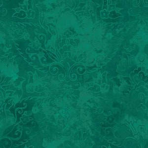 Marcus Fantasy Blender Fabric R4704-DKGREEN by the Half Yard