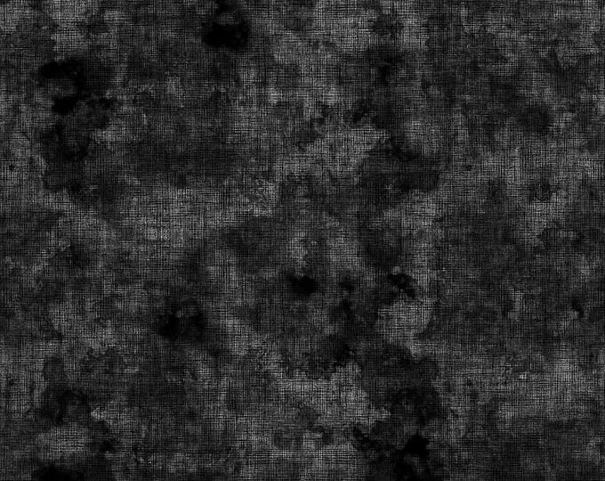Dazzle Texture Weave Fabric // In The Beginning 6JYP-1 Black by the HALF YARD