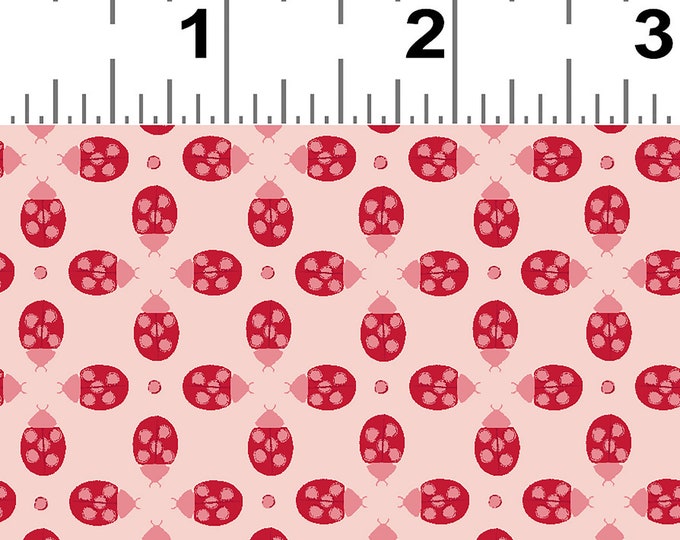Ladybug Mania Ladybug Fabric // Clothworks Y3177-41 by the HALF YARD