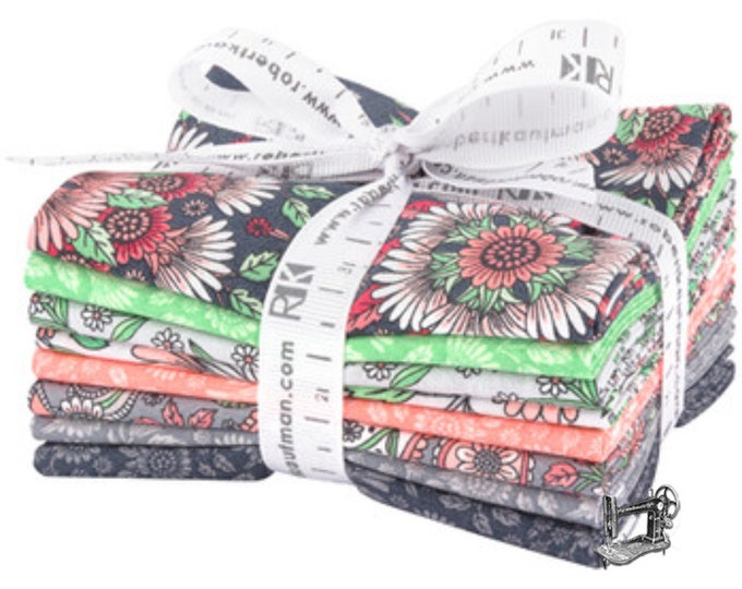 Delphine Blush Fat Quarter Bundle by Andie Hanna for Robert Kaufman Fabrics FQ-1349-8