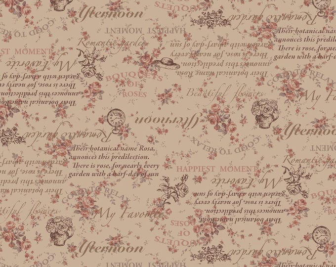 Ruru Bouquet Classic Library 3 Fabric // Quilt Gate QUGRU2460-15D by the HALF YARD