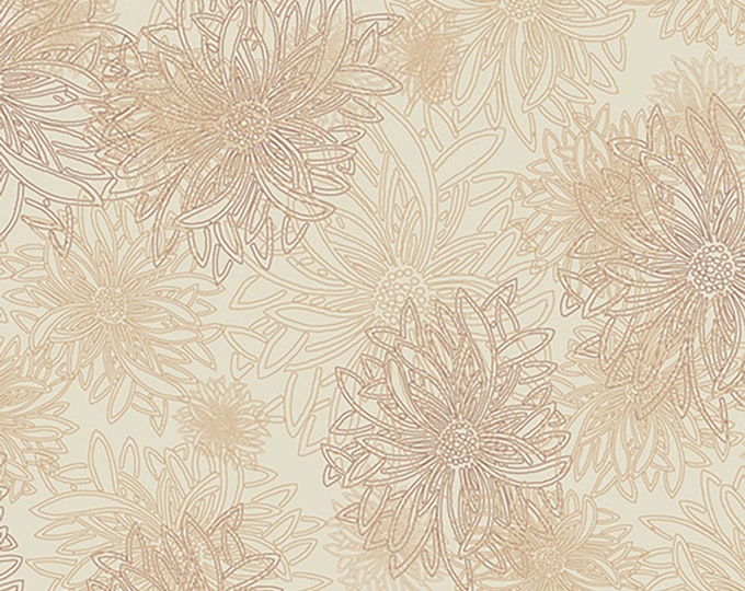 AGF Floral Elements Fabric Sand // Art Gallery FE 504 by the HALF Yard