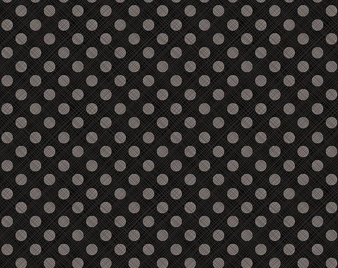Snowed In Sketched Dots Fabric // Riley Blake Designs C10817-Black by the HALF YARD