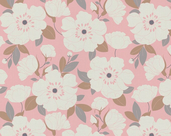 Emma & Mila With Love Petals Fabric // Clothworks CAM4142001WM-01 Blush by the HALF YARD