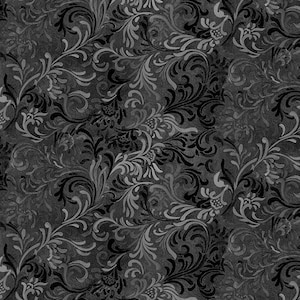 Essentials Embellishment Fabric // Wilmington Prints 51000 999 Dark Grey by the Half Yard