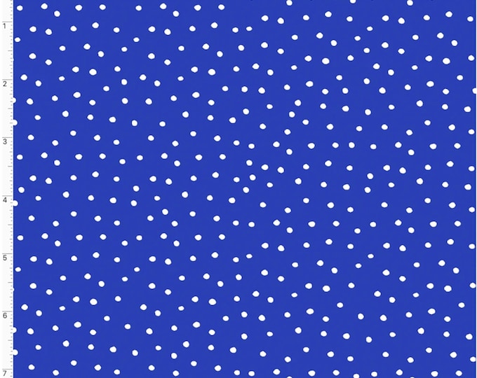 Dinky Dots Blue Fabric by Loralie Designs 691-817 by the Half Yard