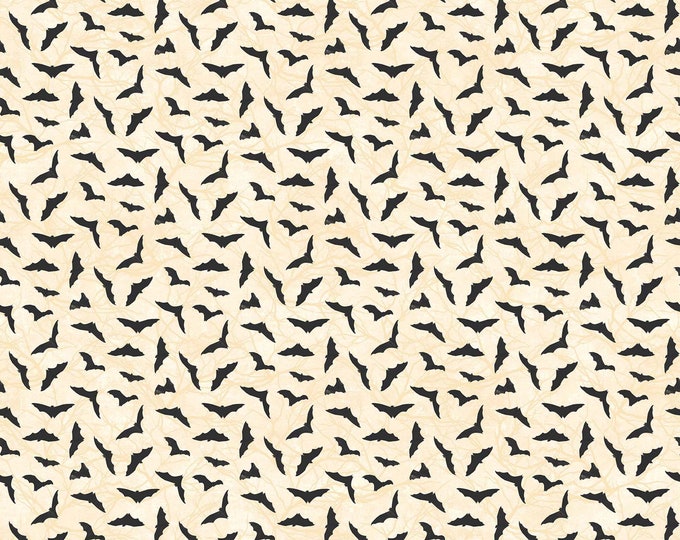 Black Cat Capers Bat Fabric // Northcott 24121-12 by the Half Yard