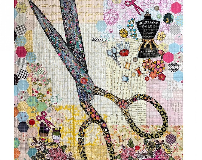 Sewing Scissors Quilt Pattern by Laura Heine for Fiberworks LHFWSS
