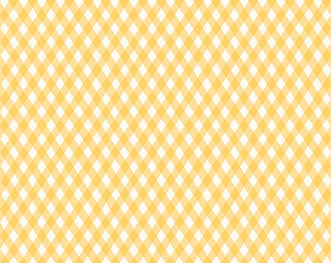 Honey Bee Plaid Fabric // Riley Blake Designs C11703 by the HALF YARD