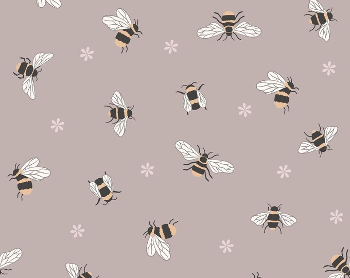 Queen Bee Bees Fabric // Lewis & Irene A503-2 by the Half Yard